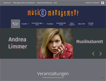 Tablet Screenshot of music-management.eu